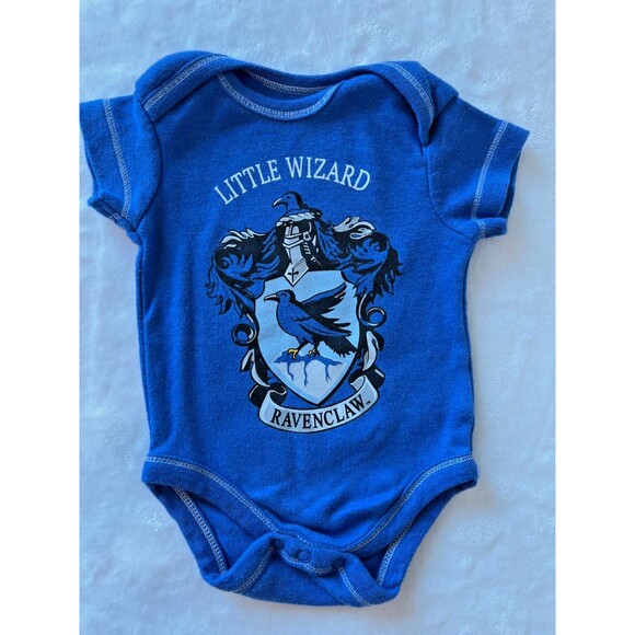 Harry Potter Wizarding World Ravenclaw Little Wizard NB Bodysuit One Piece - Picture 1 of 3
